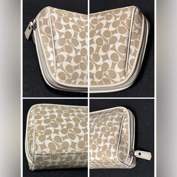 Coach Chelsea Heritage Stripe Medium Cosmetic Bag - Picture 11 of 15